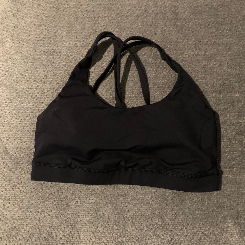 Lululemon black sports bra